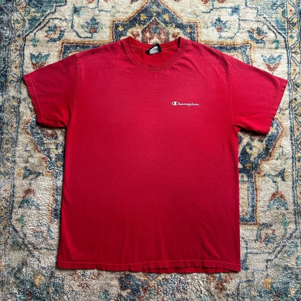 Vintage Champion Logo T-shirt Large